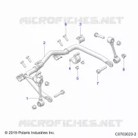 SUSPENSION, FRONT STABILISATORSTANGE