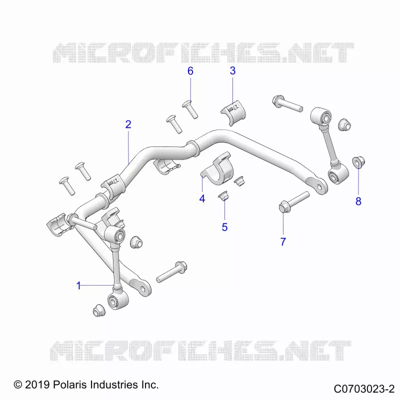 SUSPENSION, FRONT STABILISATORSTANGE