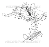 FRONT SUSPENSION AND SKI SUPER SPORT E940743 (4927372737011A)