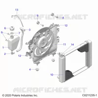 ENGINE, KÃŒHLSYSTEM, RADIATOR, FAN &amp; OVERFLOW BOTTLE