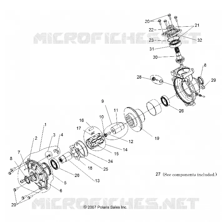 ANTRIEB, FRONT GETRIEBEGEHÄUSE INTERNALS