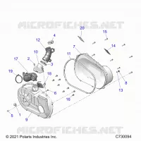 ANTRIEB, CLUTCH COVER AND DUCTING