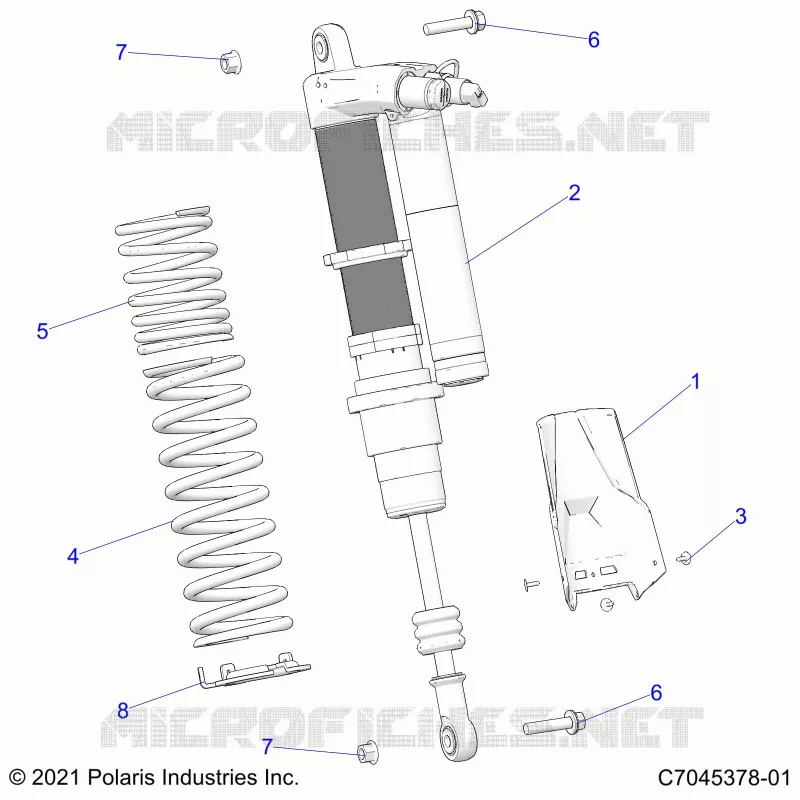 SUSPENSION, REAR SHOCK MOUNTING, DELUXE