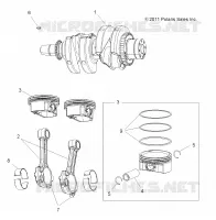 MOTOR, KURBELWELLE AND KOLBEN