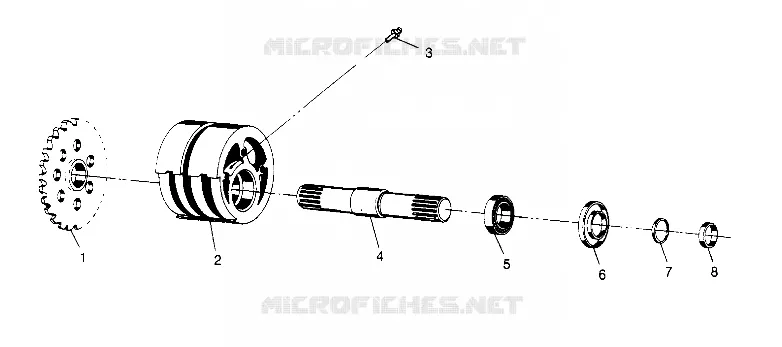 SPANNER VORNE ASSEMBLY 6X6 400L W948740 (4926802680B003)