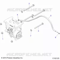 ANTRIEB, GEARCASE MOUNTING, REAR