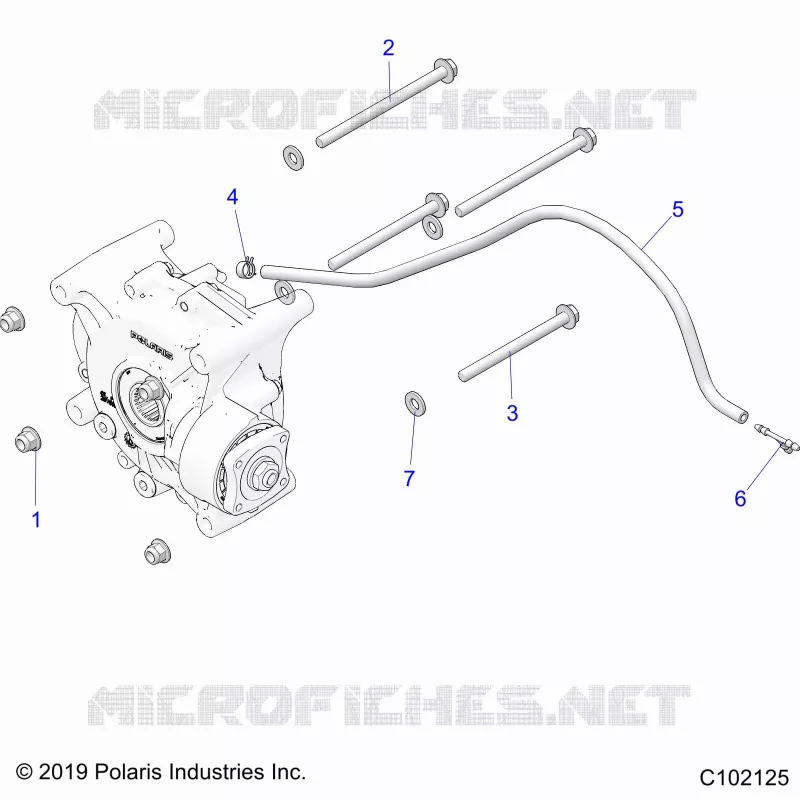 ANTRIEB, GEARCASE MOUNTING, REAR