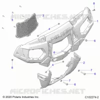 FRONTSTOSSSTANGE AND MOUNTING