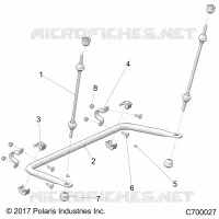SUSPENSION, REAR STABILISATORSTANGE