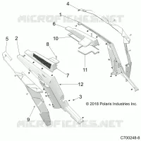 KAROSSERIE HINTEN FENDERS AND BEZELS- Z23NAE99PR (C700248-8)
