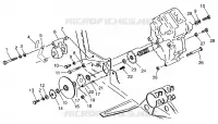 GETRIEBEGEHÄUSE/BREMSE AND KETTEN ??COVER MOUNTING XPLORER 300 W969130 (4935903590C005)