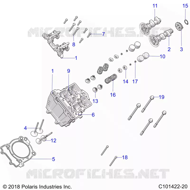 ENGINE, ZYLINDERKOPF, CAMS AND VALVES