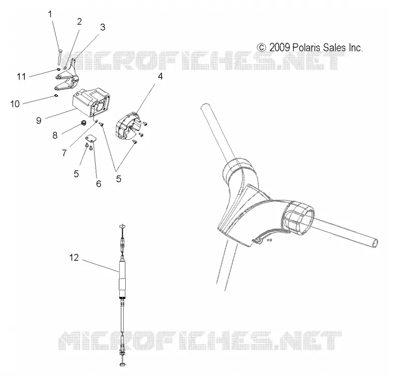 MOTOR, DROSSELN CONTROL ASM.