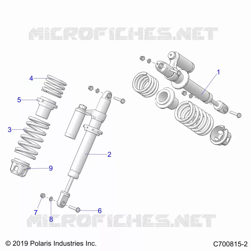 SUSPENSION, FRONT SHOCK MOUNTING
