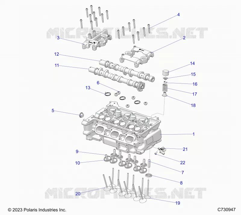 ENGINE, ZYLINDERKOPF AND VALVES