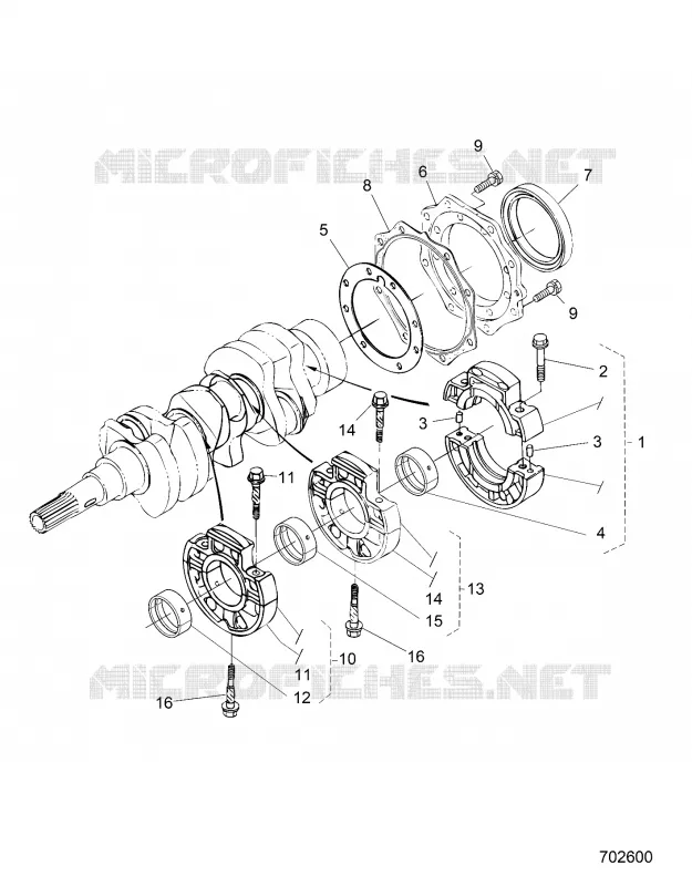 MOTOR, MAIN BEARING CASE