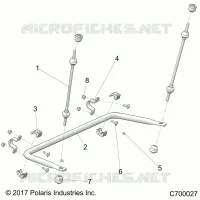 SUSPENSION, REAR STABILISATORSTANGE