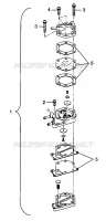 BENZINPUMPE SPORTSMAN 500 W98CH50A and W98CH50AB (4945714571E003)