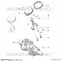 ENGINE, KURBELWELLE AND PISTON