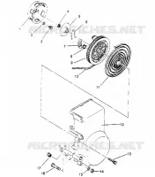 RÜCKZUG ANLASSER ASSEMBLY 600 XCR 0951676 (4929132913D002)
