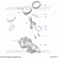 ENGINE, KURBELWELLE AND PISTON