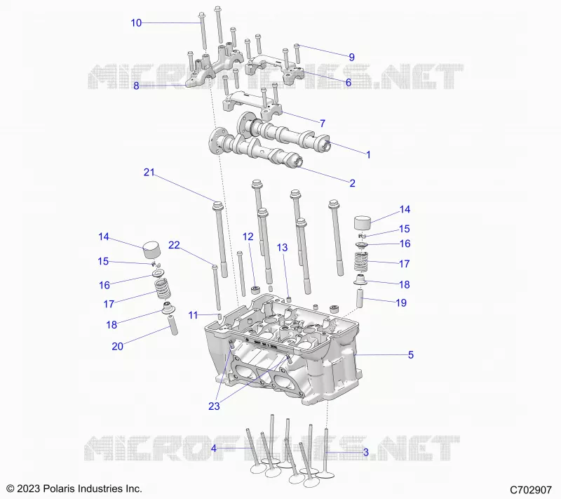 ENGINE, ZYLINDERKOPF AND VALVES