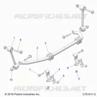 SUSPENSION, FRONT STABILISATORSTANGE- G21GAP99AM/BM (C701011-2)