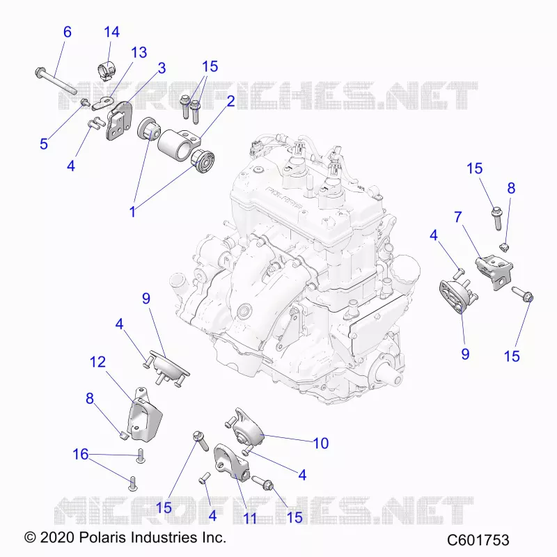 MOTOR, MOUNTING & LONG BLOCK