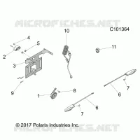 ELEKTRIC, HORN AND LICENSE PLATE LIGHT