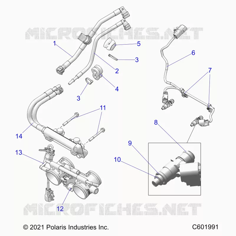 KRAFTSTOFFSYSTEM, RAIL, LINES AND THROTTLE BODY
