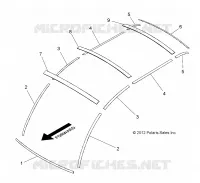 DACH TRIM, 4 PASSENGER