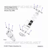 SUSPENSION, SHOCK MOUNTING, REAR SUSP.