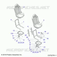 SITZ ASM. AND SLIDER