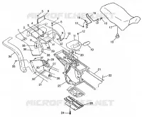 HINTER CAB   SITZ XPRESS 300 W97CA28C and  XPRESS 400L W97CA38C (4939603960A007)