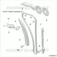 CAM CHAIN AND TENSIONER
