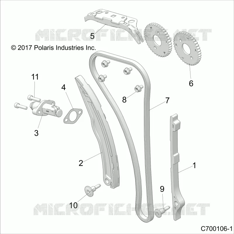 CAM CHAIN AND TENSIONER