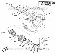 VORDERRAD AND BRAKE ASSEMBLY. (4911991199030A)