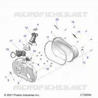 ANTRIEB, CLUTCH COVER AND DUCTING