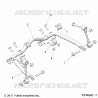 SUSPENSION, FRONT STABILISATORSTANGE