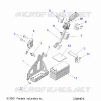 ELEKTRIC, BATTERY, MANUAL START POWER UP COMPONENTS
