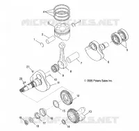 MOTOR, KURBELWELLE AND KOLBEN