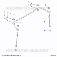 SUSPENSION, REAR STABILISATORSTANGE