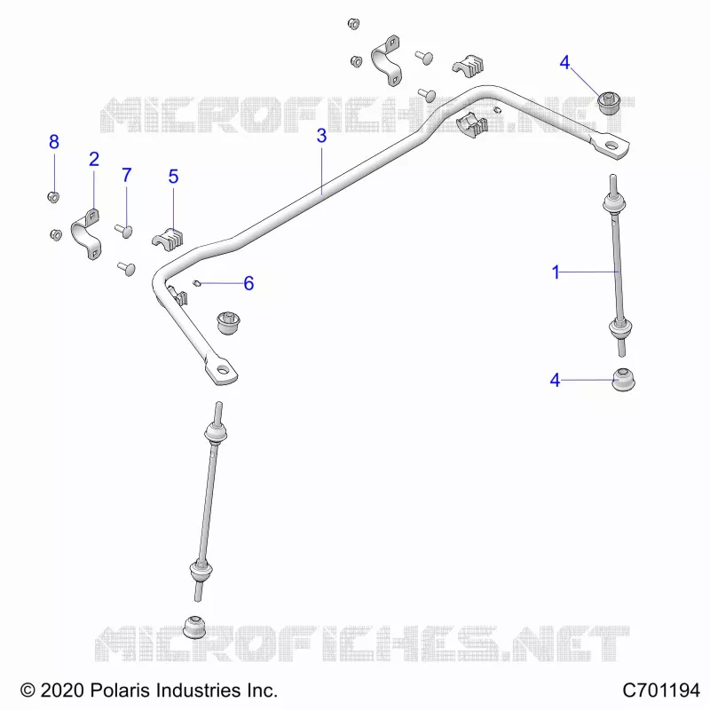 SUSPENSION, REAR STABILISATORSTANGE