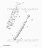 SUSPENSION, REAR SHOCK MOUNTING
