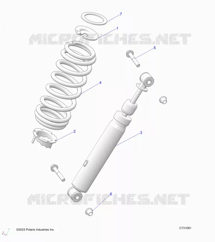 SUSPENSION, REAR SHOCK MOUNTING