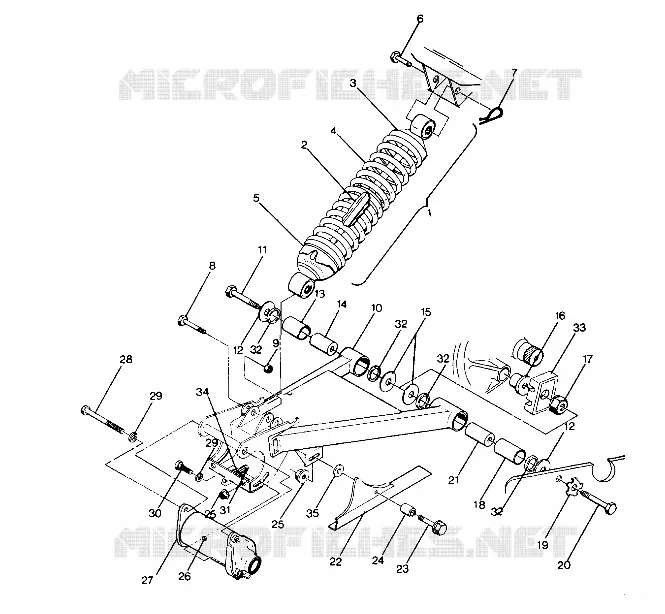 SWING ARM WELDMENT AND FEDER ASSEMBLY (4913501350021A)