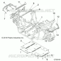 CHASSIS, MAIN FRAME AND SKID PLATE