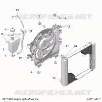 ENGINE, KÃŒHLSYSTEM, RADIATOR, FAN &amp; OVERFLOW BOTTLE