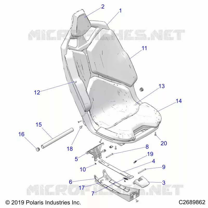 SITZ ASM.- Z23GAD92A/92B (C2689862)