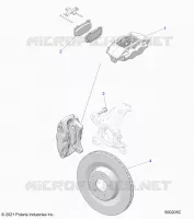 BRAKES, BREMSZANGE VORNE (R MODELS) BREMBO